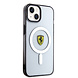 Ferrari Ferrari iPhone 14 Plus & 15 Plus Back cover coque - Magsafe - Black edge - Transparent Ferrari Ferrari iPhone 14 Plus & 15 Plus Back cover coque - Magsafe - Black edge - Transparent