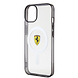 Ferrari Ferrari iPhone 14 Plus & 15 Plus Back cover coque - Magsafe - Black edge - Transparent Ferrari Ferrari iPhone 14 Plus & 15 Plus Back cover coque - Magsafe - Black edge - Transparent