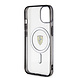 Ferrari Ferrari iPhone 14 Plus & 15 Plus Backcover hoesje - Magsafe - Black edge - Transparant Ferrari Ferrari iPhone 14 Plus & 15 Plus Backcover hoesje - Magsafe - Black edge - Transparant
