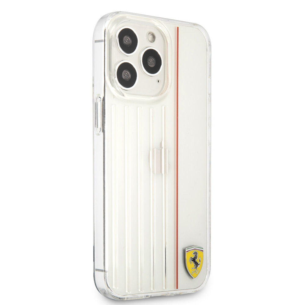 Ferrari Ferrari iPhone 13 Pro Max Back cover case - Red Line - Transparent Ferrari Ferrari iPhone 13 Pro Max Back cover case - Red Line - Transparent