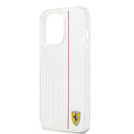 Ferrari Ferrari iPhone 13 Pro Max Back cover case - Red Line - Transparent Ferrari Ferrari iPhone 13 Pro Max Back cover case - Red Line - Transparent