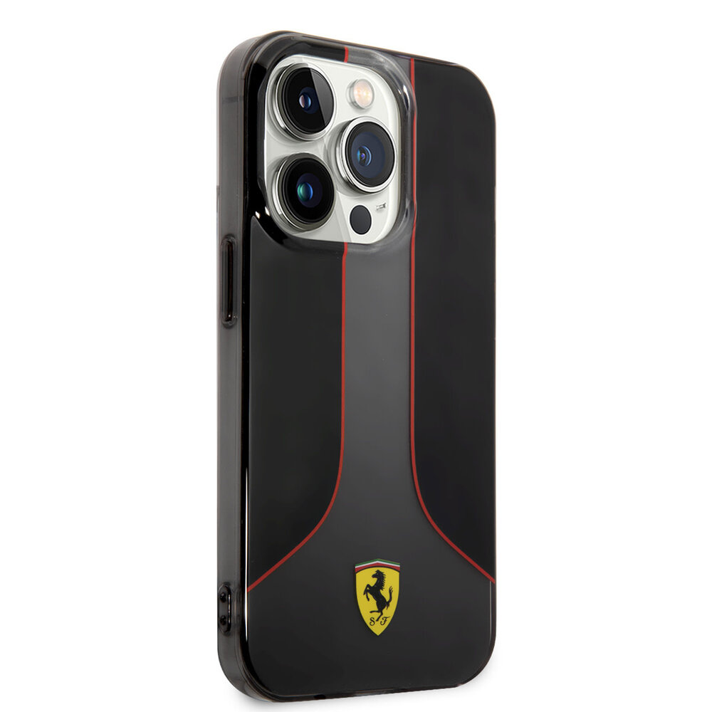 Ferrari Ferrari iPhone 14 Plus Back cover coque Gradients - Noir Ferrari Ferrari iPhone 14 Plus Back cover coque Gradients - Noir
