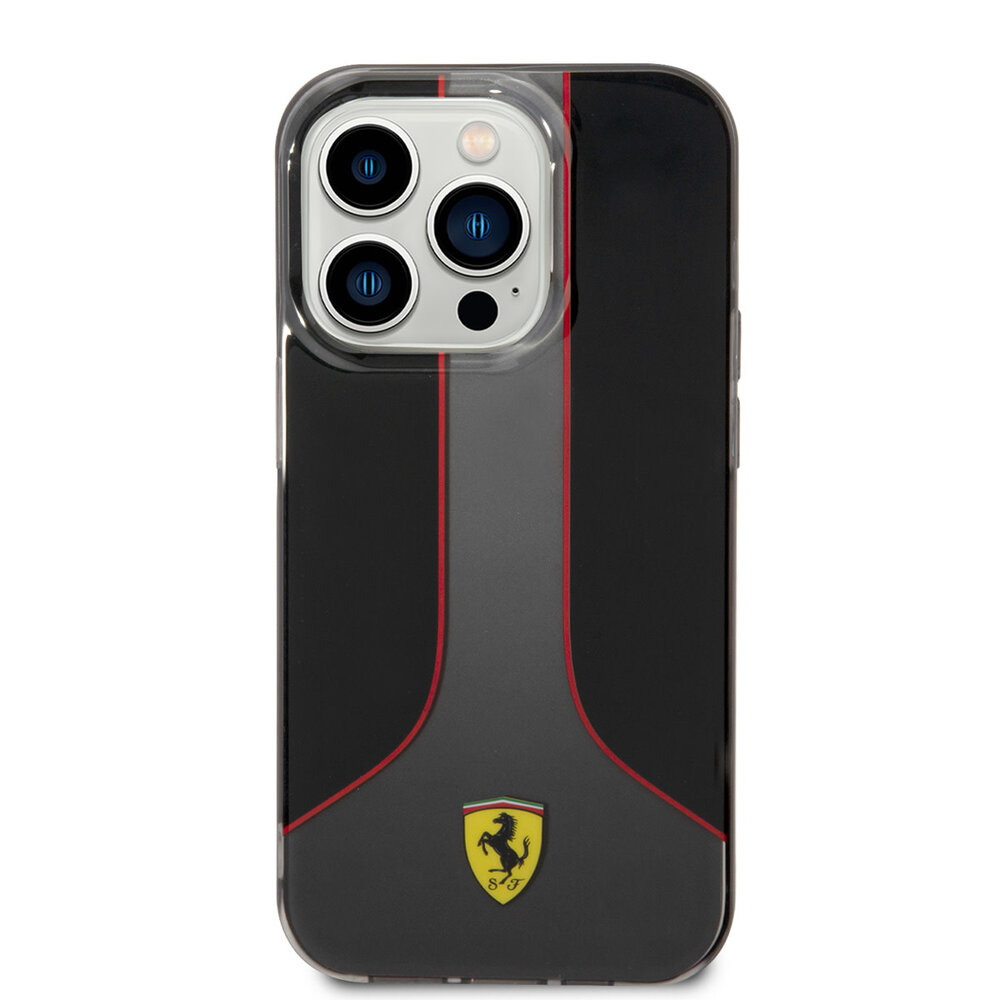 Ferrari Ferrari iPhone 14 Plus Back cover coque Gradients - Noir Ferrari Ferrari iPhone 14 Plus Back cover coque Gradients - Noir