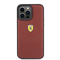Ferrari Ferrari iPhone 15 Plus Back cover case - Stitched Lines - Red