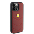 Ferrari Ferrari iPhone 15 Plus Back cover coque Stitched Lines - Rouge
