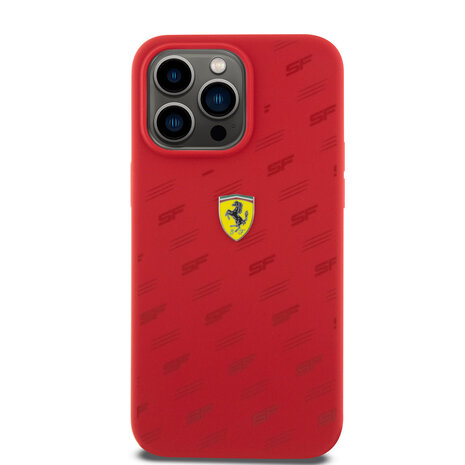 Ferrari Ferrari iPhone 15 Plus Backcover hoesje - Over SF - Rood Ferrari Ferrari iPhone 15 Plus Backcover hoesje - Over SF - Rood