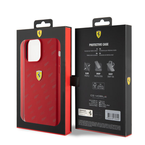 Ferrari Ferrari iPhone 15 Plus Back cover case - Over SF - Red Ferrari Ferrari iPhone 15 Plus Back cover case - Over SF - Red