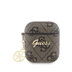 Guess Airpods - Airpods 2 Case - 4G - Heart Charm - Braun