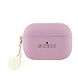 Guess Guess Airpods Pro & Pro 2 Case - Saffiano - Circle Charm - Pink Guess Guess Airpods Pro & Pro 2 Case - Saffiano - Circle Charm - Pink