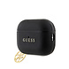 Guess Guess Airpods Pro & Pro 2 Case - Saffiano - Circle Charm - Noir Guess Guess Airpods Pro & Pro 2 Case - Saffiano - Circle Charm - Noir