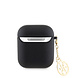 Guess Guess Airpods - Airpods 2 Case - Saffiano - Circle Charm - Black Guess Guess Airpods - Airpods 2 Case - Saffiano - Circle Charm - Black