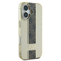 Guess Guess iPhone 16 Backcover hoesje IML 4G Stripe - Bruin