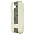 Guess Guess iPhone 16 Backcover hoesje IML 4G Stripe - Bruin