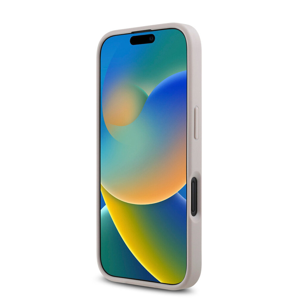 Guess Guess iPhone 16 Back cover coque Magsafe PU 4G - Rose Guess Guess iPhone 16 Back cover coque Magsafe PU 4G - Rose