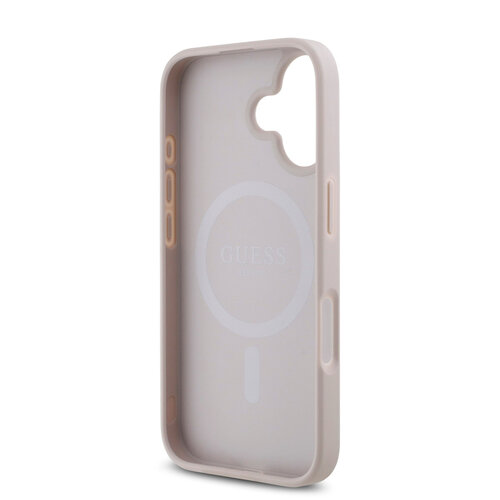 Guess Guess iPhone 16 Back cover coque Magsafe PU 4G - Rose