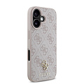 Guess Guess iPhone 16 Backcover hoesje Magsafe PU 4G - Roze
