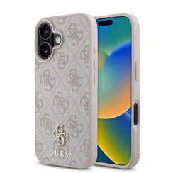 Guess iPhone 16 Back cover case - Magsafe PU 4G - Pink