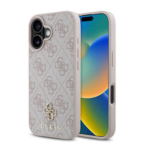 Guess Guess iPhone 16 Backcover hoesje Magsafe PU 4G - Roze