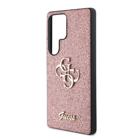 Guess Guess Galaxy S25 Ultra Back cover case - Fixed Glitter - Big 4G Metal Logo - Pink Guess Guess Galaxy S25 Ultra Back cover case - Fixed Glitter - Big 4G Metal Logo - Pink