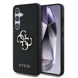 Guess Guess Galaxy S25 Plus Backcover hoesje - Grained - Big 4G Logo - Zwart Guess Guess Galaxy S25 Plus Backcover hoesje - Grained - Big 4G Logo - Zwart