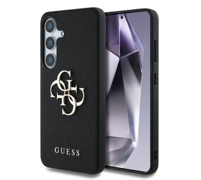 Guess Guess Galaxy S25 Plus Back cover case - Grained - Big 4G Logo - Black Guess Guess Galaxy S25 Plus Back cover case - Grained - Big 4G Logo - Black