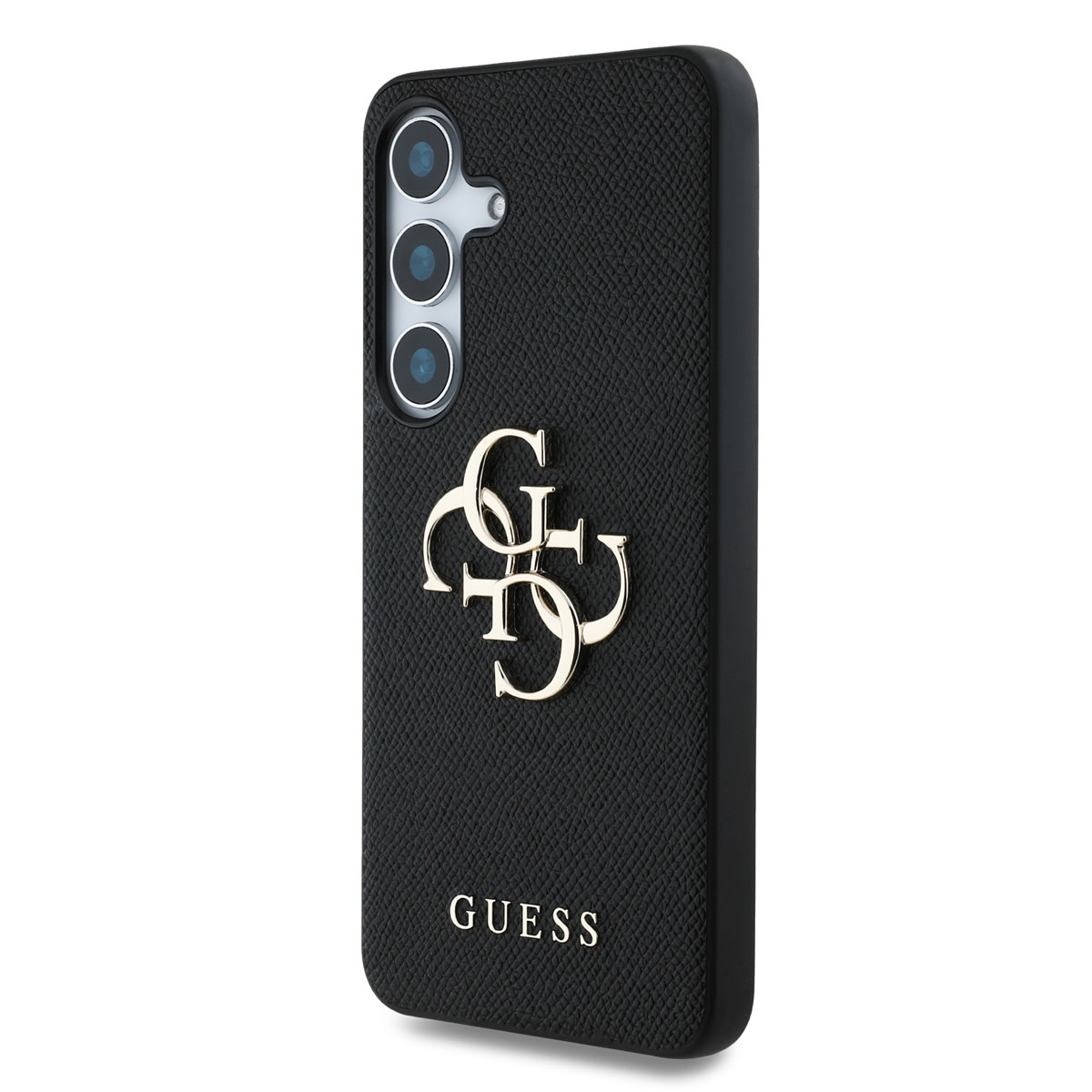 Guess Guess Galaxy S25 Plus Backcover hoesje - Grained - Big 4G Logo - Zwart, foto 2 van 6