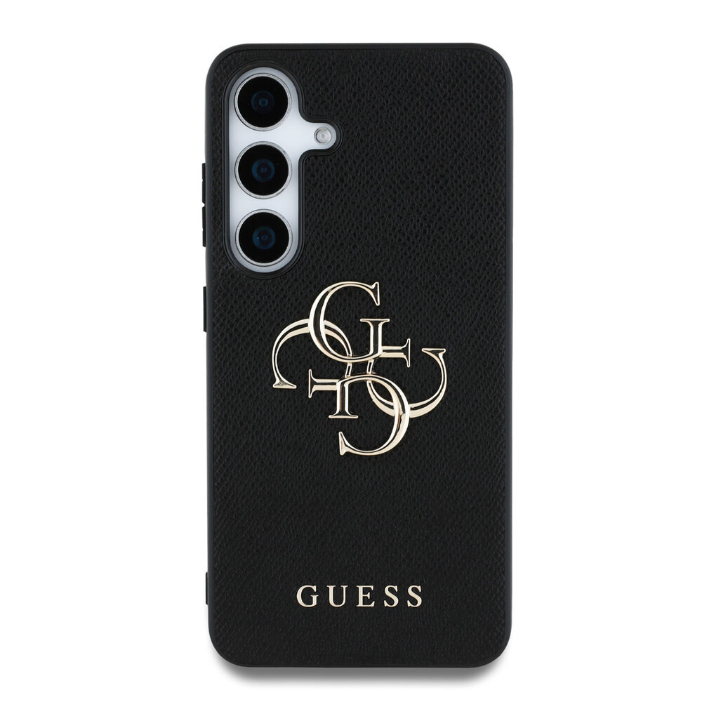 Guess Guess Galaxy S25 Plus Backcover hoesje - Grained - Big 4G Logo - Zwart Guess Guess Galaxy S25 Plus Backcover hoesje - Grained - Big 4G Logo - Zwart