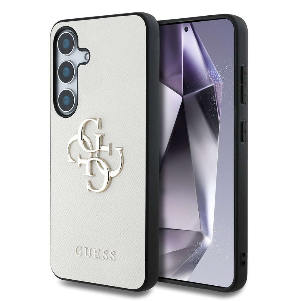 Guess Guess Galaxy S25 Back cover coque - Grained - Big 4G Logo - Beige Guess Guess Galaxy S25 Back cover coque - Grained - Big 4G Logo - Beige