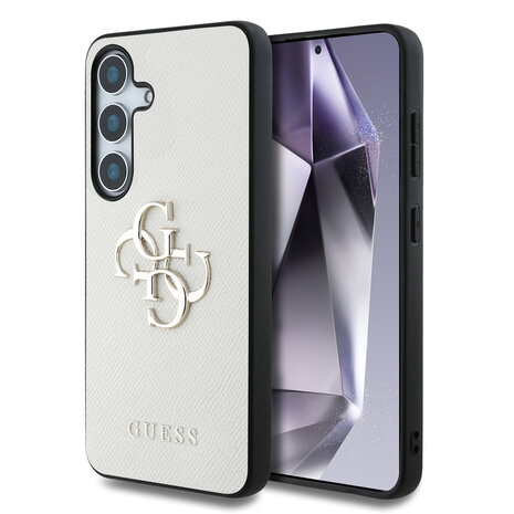 Guess Guess Galaxy S25 Back cover coque - Grained - Big 4G Logo - Beige Guess Guess Galaxy S25 Back cover coque - Grained - Big 4G Logo - Beige