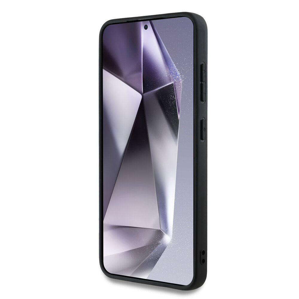 Guess Guess Galaxy S25 Backcover hoesje - Grained - Big 4G Logo - Zwart Guess Guess Galaxy S25 Backcover hoesje - Grained - Big 4G Logo - Zwart