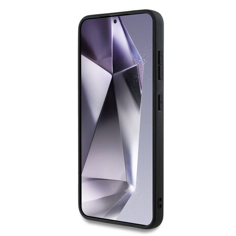 Guess Guess Galaxy S25 Backcover hoesje - Grained - Big 4G Logo - Zwart Guess Guess Galaxy S25 Backcover hoesje - Grained - Big 4G Logo - Zwart