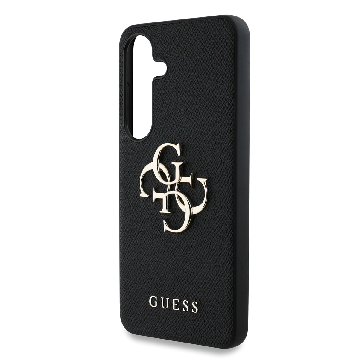 Guess Guess Galaxy S25 Backcover hoesje - Grained - Big 4G Logo - Zwart, foto 5 van 6