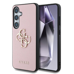 Guess Galaxy S25 Back cover case - Grained - Big 4G Logo - Pink
