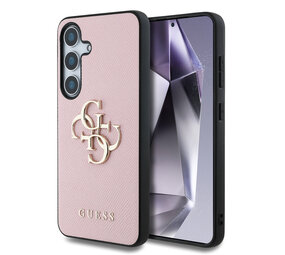 Guess Guess Galaxy S25 Back cover coque - Grained - Big 4G Logo - Rose Guess Guess Galaxy S25 Back cover coque - Grained - Big 4G Logo - Rose
