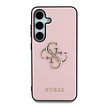 Guess Guess Galaxy S25 Back-Cover hul - Grained - Big 4G Logo - Rosa