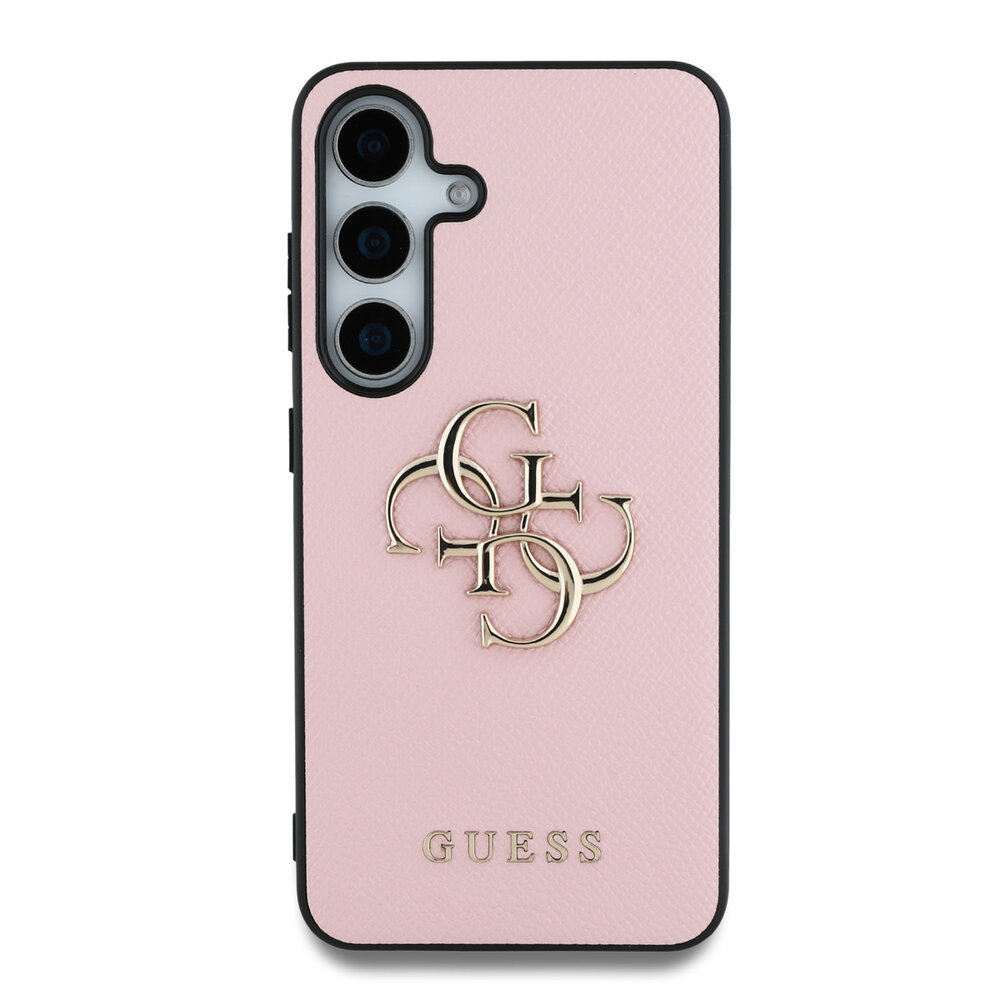 Guess Guess Galaxy S25 Back cover coque - Grained - Big 4G Logo - Rose Guess Guess Galaxy S25 Back cover coque - Grained - Big 4G Logo - Rose