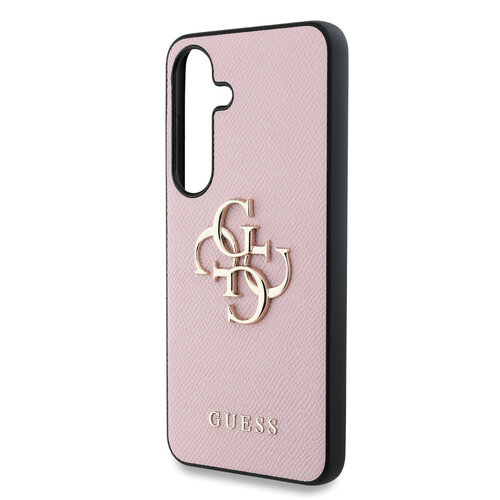 Guess Guess Galaxy S25 Backcover hoesje - Grained - Big 4G Logo - Roze