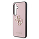Guess Guess Galaxy S25 Back-Cover hul - Grained - Big 4G Logo - Rosa Guess Guess Galaxy S25 Back-Cover hul - Grained - Big 4G Logo - Rosa