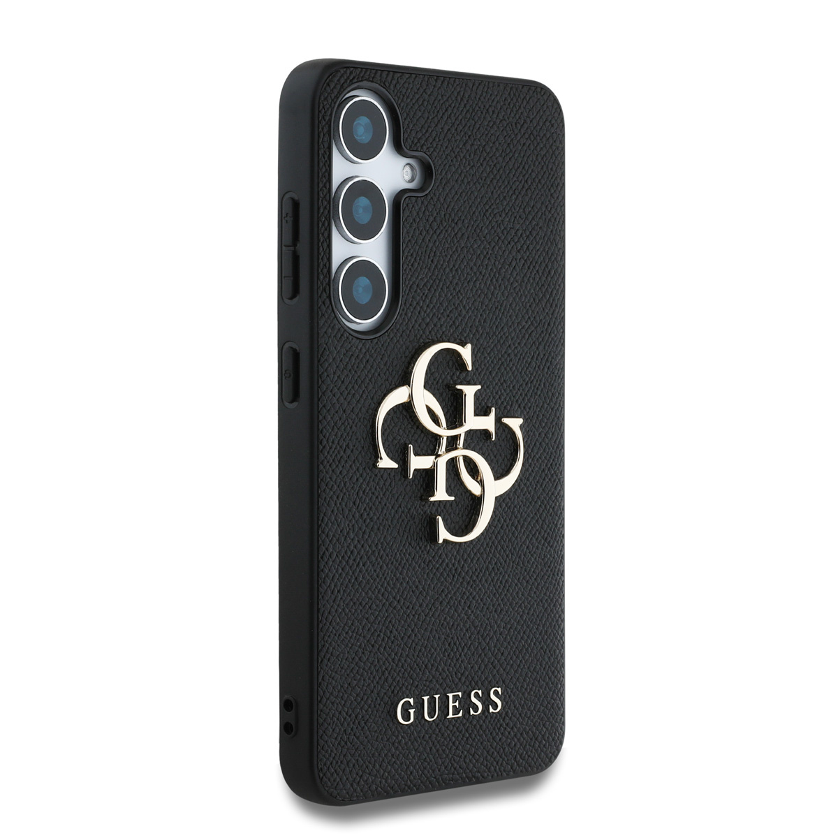 Guess Guess Galaxy S25 Backcover hoesje - Grained - Big 4G Logo - Zwart, foto 4 van 6