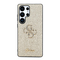 Guess Guess Galaxy S25 Ultra Backcover hoesje - Fixed Glitter - Big 4G Metal Logo - Goud