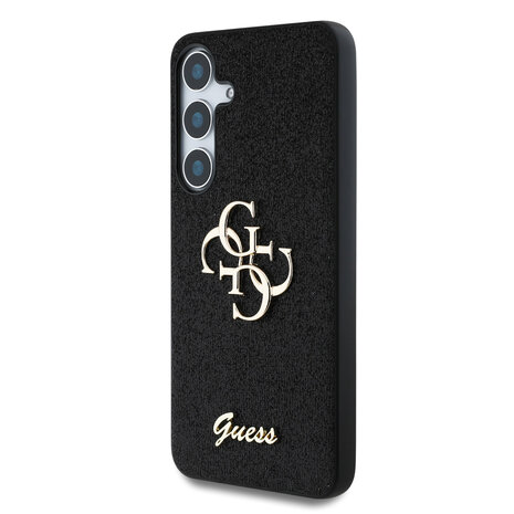 Guess Guess Galaxy S25 Back-Cover hul - Fixed Glitter - Big 4G Metal Logo - Schwarz Guess Guess Galaxy S25 Back-Cover hul - Fixed Glitter - Big 4G Metal Logo - Schwarz