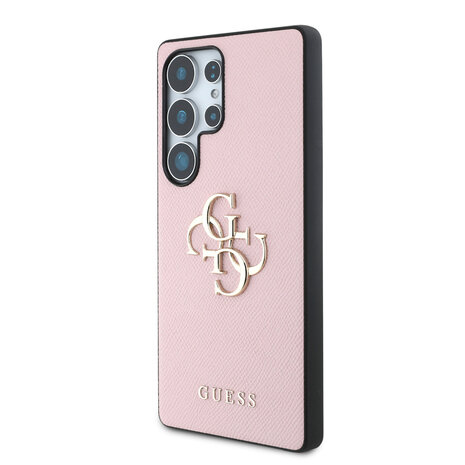 Guess Guess Galaxy S25 Ultra Back cover coque - Grained - Big 4G Logo - Rose Guess Guess Galaxy S25 Ultra Back cover coque - Grained - Big 4G Logo - Rose