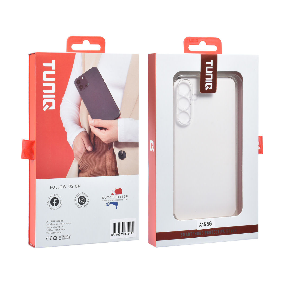 TUNIQ TUNIQ Galaxy A15 5G Backcover hoesje - Transparant, foto 6 van 6