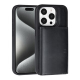 TUNIQ TUNIQ iPhone 15 Pro Back cover coque avec porte-carte amovible - Noir TUNIQ TUNIQ iPhone 15 Pro Back cover coque avec porte-carte amovible - Noir