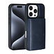 TUNIQ TUNIQ iPhone 16 Pro Backcover hoesje - met afneembare Pasjeshouder - Blauw TUNIQ TUNIQ iPhone 16 Pro Backcover hoesje - met afneembare Pasjeshouder - Blauw