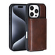 TUNIQ TUNIQ iPhone 16 Pro Backcover hoesje - met afneembare Pasjeshouder - Bruin TUNIQ TUNIQ iPhone 16 Pro Backcover hoesje - met afneembare Pasjeshouder - Bruin