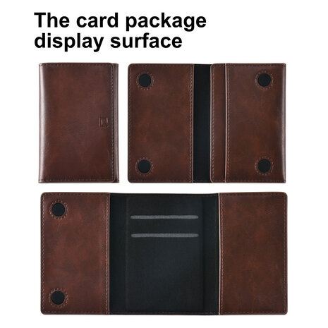 TUNIQ TUNIQ iPhone 16 Pro Back cover coque - avec porte-carte amovible - Marron TUNIQ TUNIQ iPhone 16 Pro Back cover coque - avec porte-carte amovible - Marron