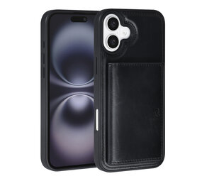 TUNIQ TUNIQ iPhone 16 Plus Back cover coque - avec porte-carte amovible - Noir TUNIQ TUNIQ iPhone 16 Plus Back cover coque - avec porte-carte amovible - Noir