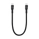 TUNIQ TUNIQ USB-C to USB-C Cable 30cm - Fast charging cable - Black TUNIQ TUNIQ USB-C to USB-C Cable 30cm - Fast charging cable - Black