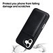 TUNIQ TUNIQ iPhone 16 Plus Back cover case - with removable card holder - Black TUNIQ TUNIQ iPhone 16 Plus Back cover case - with removable card holder - Black